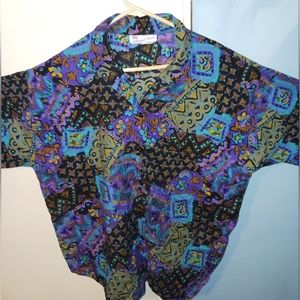A vibrant colorful blouse